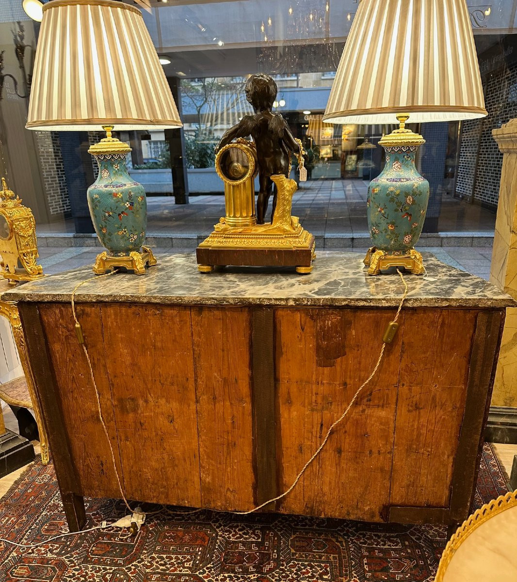 Louis XV Period Tomb-shaped Commode With 3 Drawers-photo-2