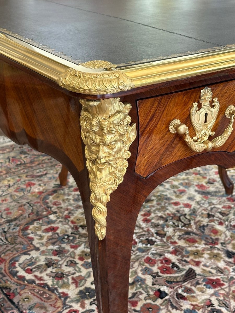 Bureau plat de style Louis XV-photo-2