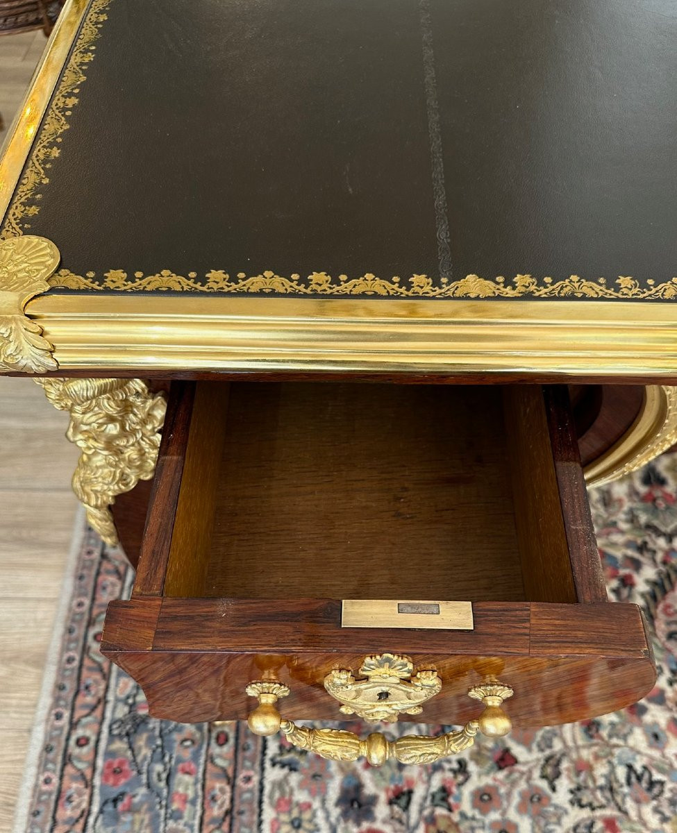 Bureau plat de style Louis XV-photo-3