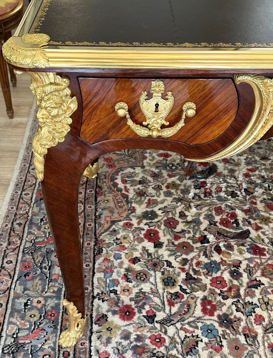 Bureau plat de style Louis XV-photo-2