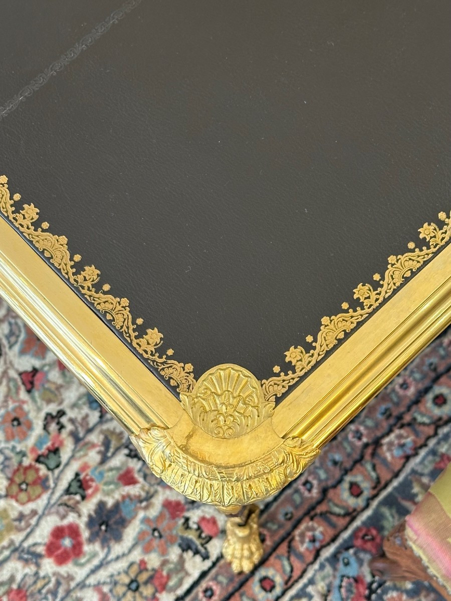 Bureau plat de style Louis XV-photo-4