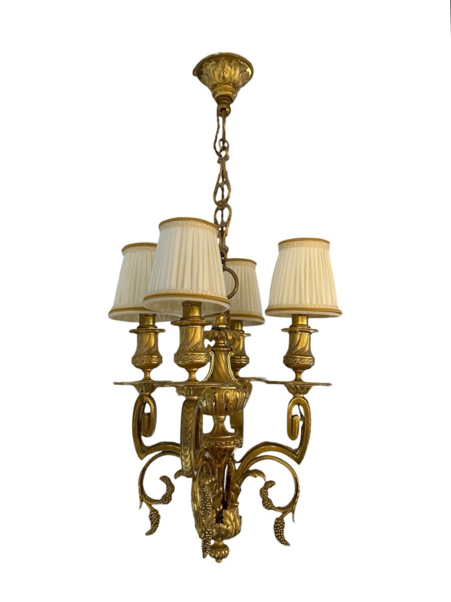Lustre à 4 lumières de style Louis XV-photo-3