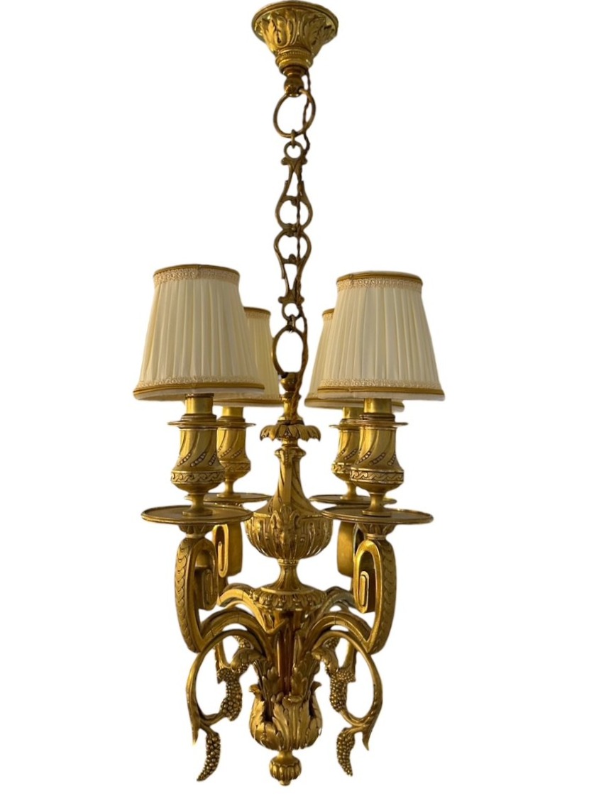 Lustre à 4 lumières de style Louis XV-photo-1