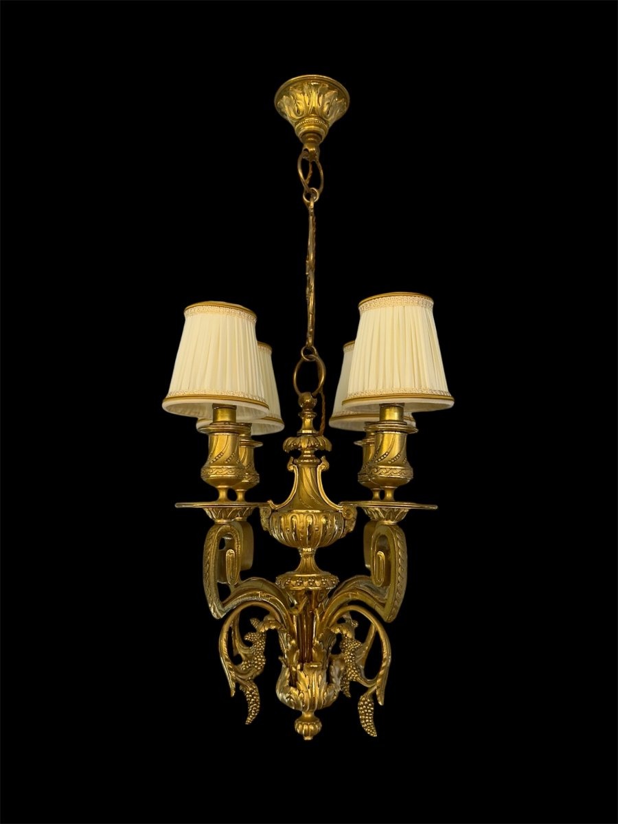 Lustre à 4 lumières de style Louis XV