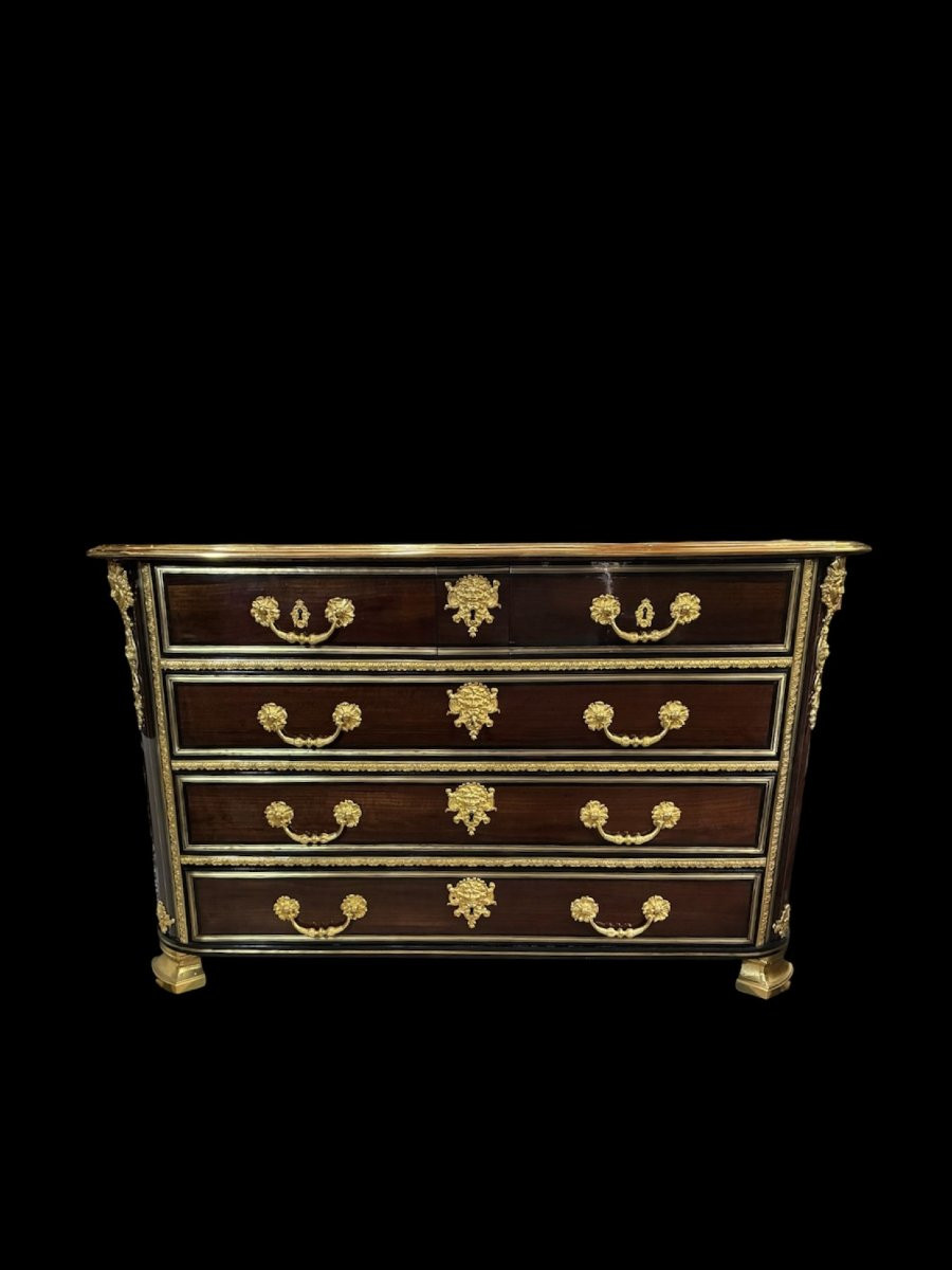 Louis XIV Style Chest Of Drawers-photo-2