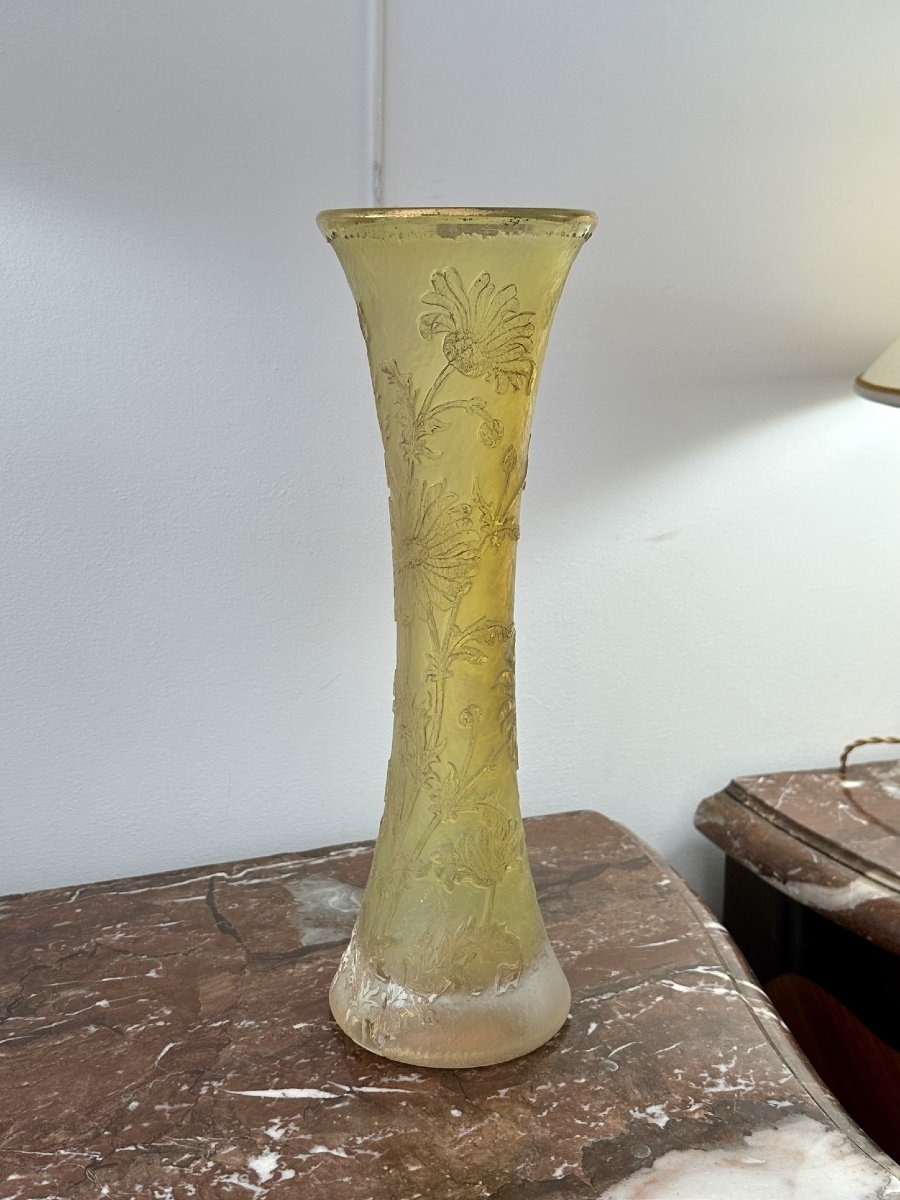 Daum Nancy "marguerites" Vase-photo-2