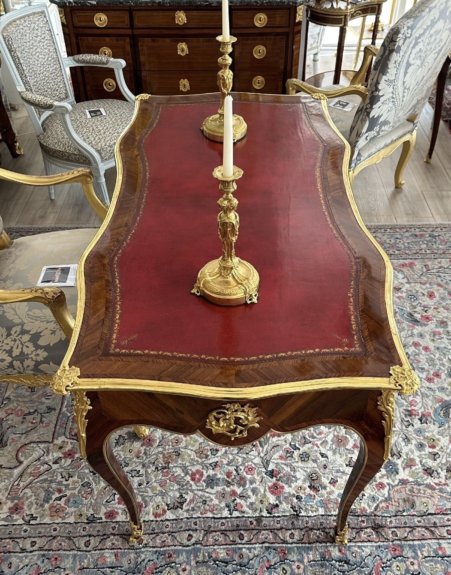 Louis XV-style Flat-topped Desk-photo-2