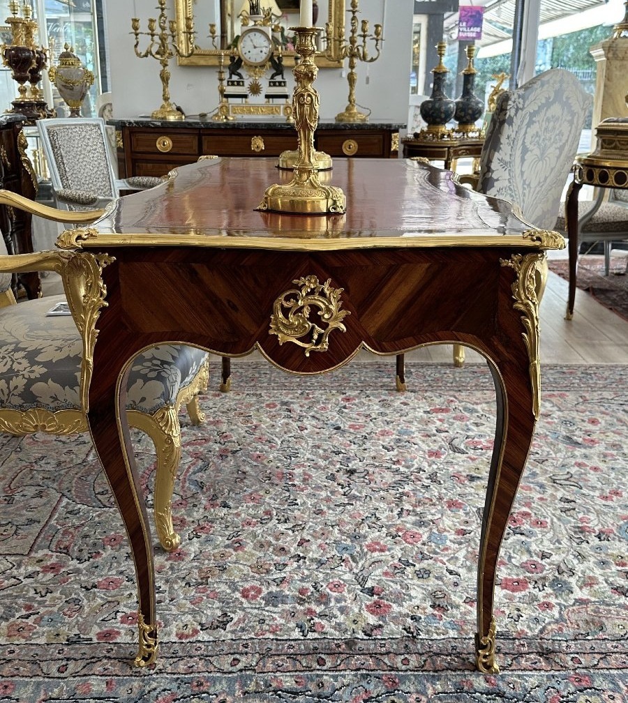 Louis XV-style Flat-topped Desk-photo-3