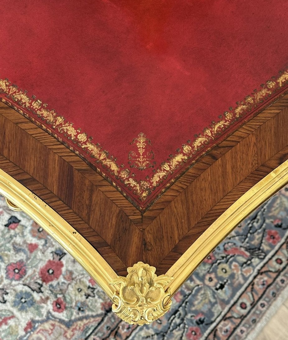 Louis XV-style Flat-topped Desk-photo-4