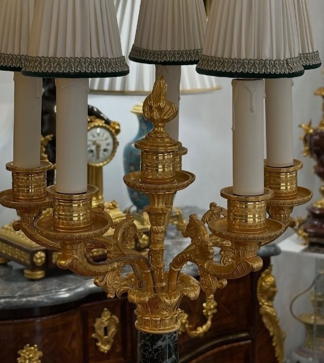 Paire de candélabres de style Empire-photo-1