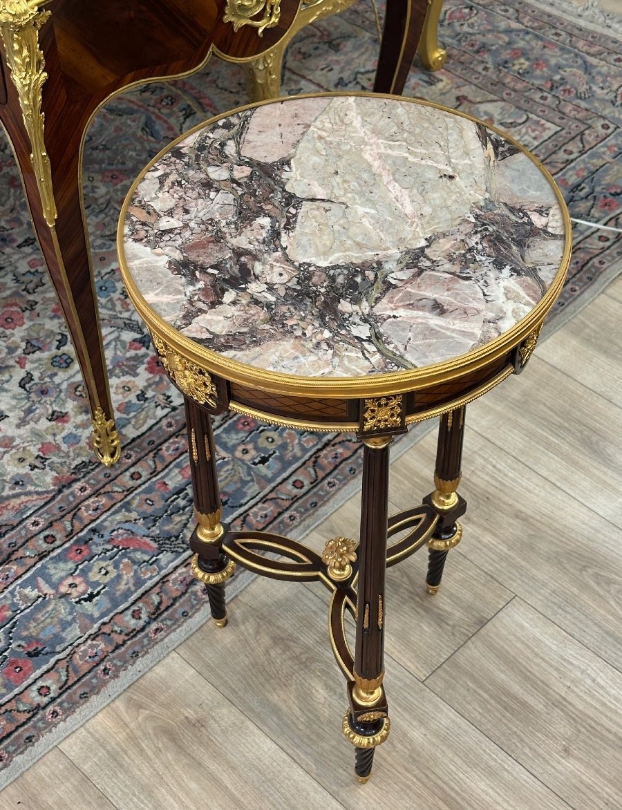 Circular Tripod Side Table-photo-5
