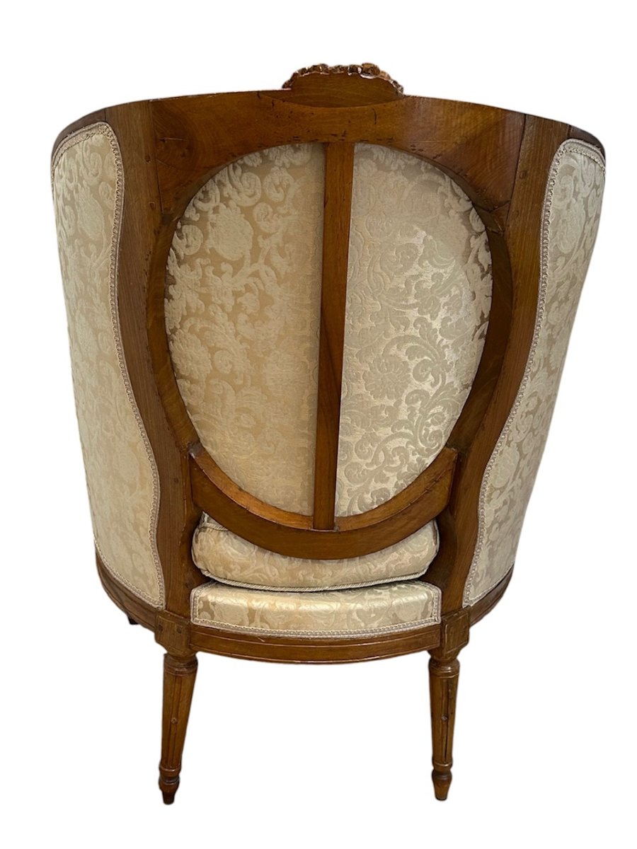 Pair Of Louis XVI-style Wingback Chairs-photo-4