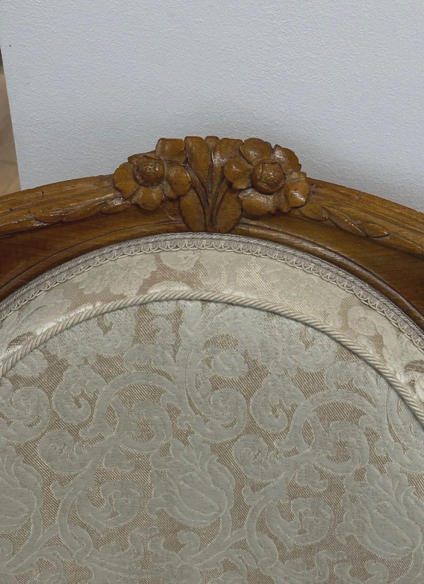 Pair Of Louis XVI-style Wingback Chairs-photo-5
