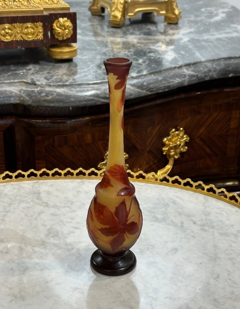 émile Gallé Glass Vase -photo-4