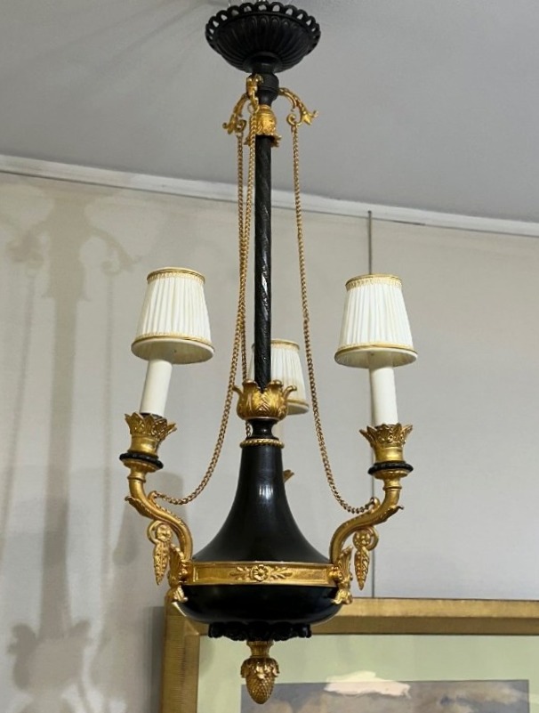 Lustre de Style Empire, Époque Napoléon III -photo-2