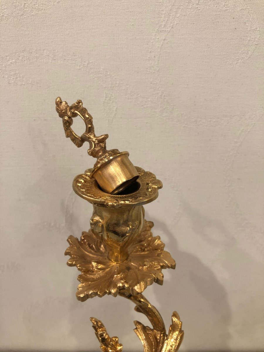 Paire De Candélabres Napoléon III-photo-1