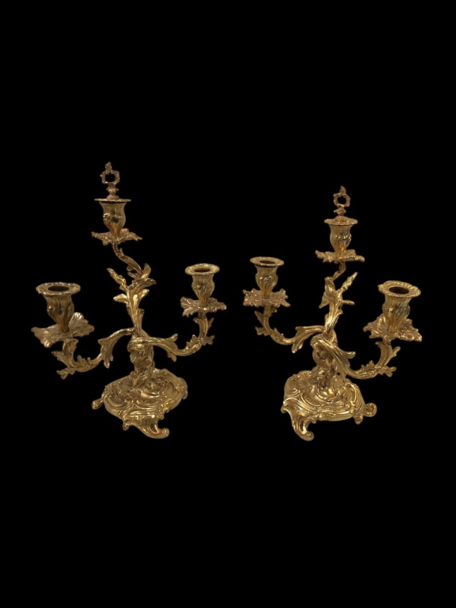 Paire De Candélabres Napoléon III
