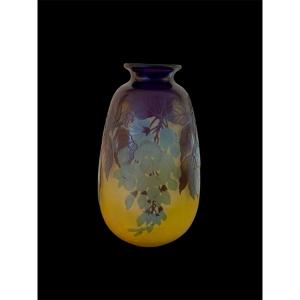 Vase Gallé aux Glycines