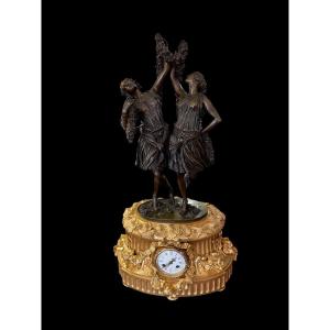 Importante Pendule Par Pradier Et Susse