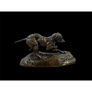 Bronze Barye, Braque At Rest.