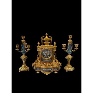 Gilded Bronze And Sèvres Porcelain Inlay