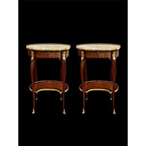 Paire de tables de salon XIX