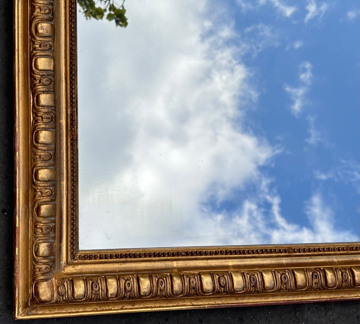 Large Golden Mirror Napoleon III-photo-3