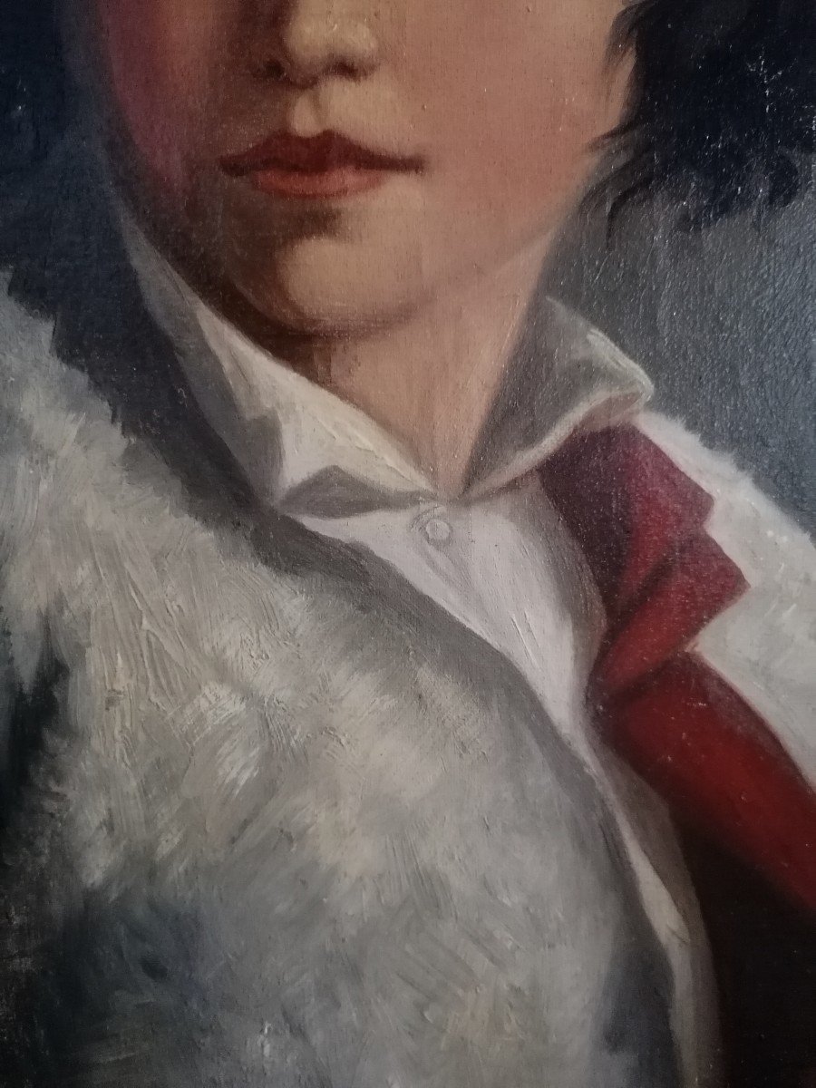 Portrait De Jeune Garçon Début 19 ème-photo-2