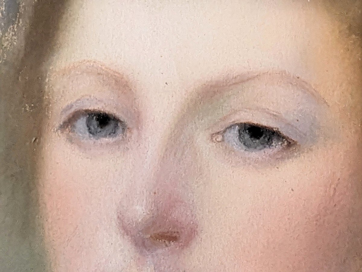 Portrait De Jeune Femme Début 19 ème-photo-3