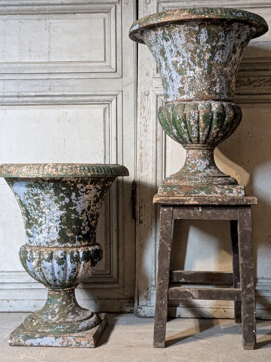 Pair Of Large Medici Vases Early 19th Century