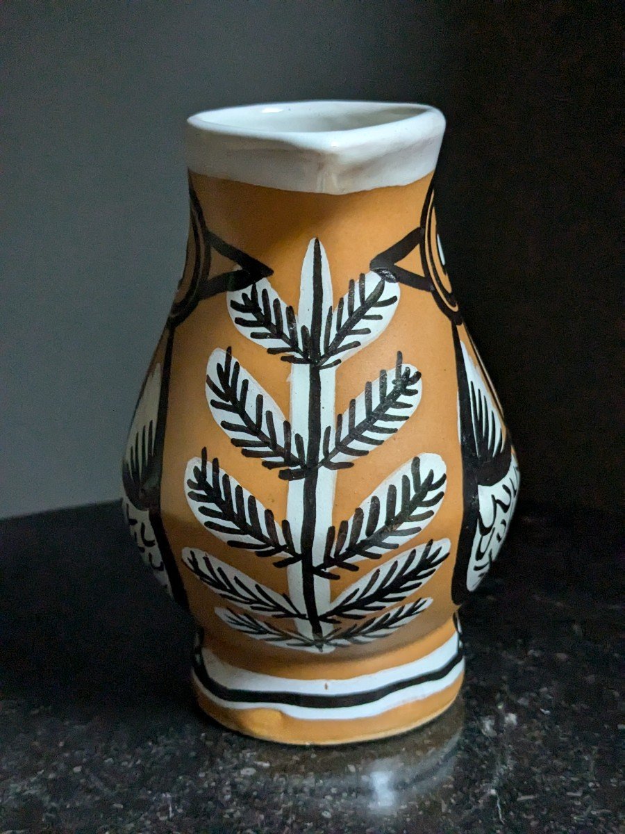  Ceramic "kéraluc" Zoomorphic Pitcher From The 50s-photo-4