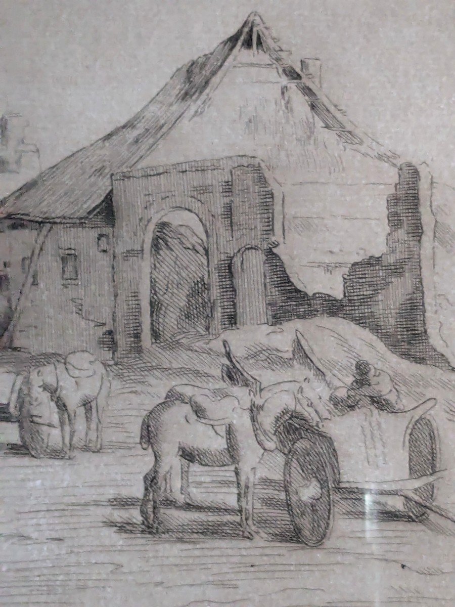 Pair Of Engravings "cabinet Du Roy"-photo-3