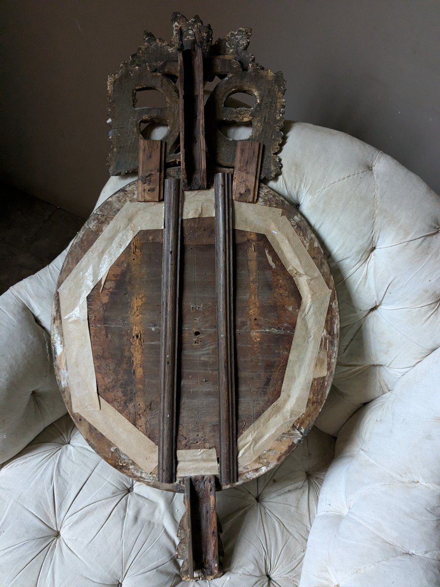 Gilded Wooden Barometer Early 19th Century-photo-6