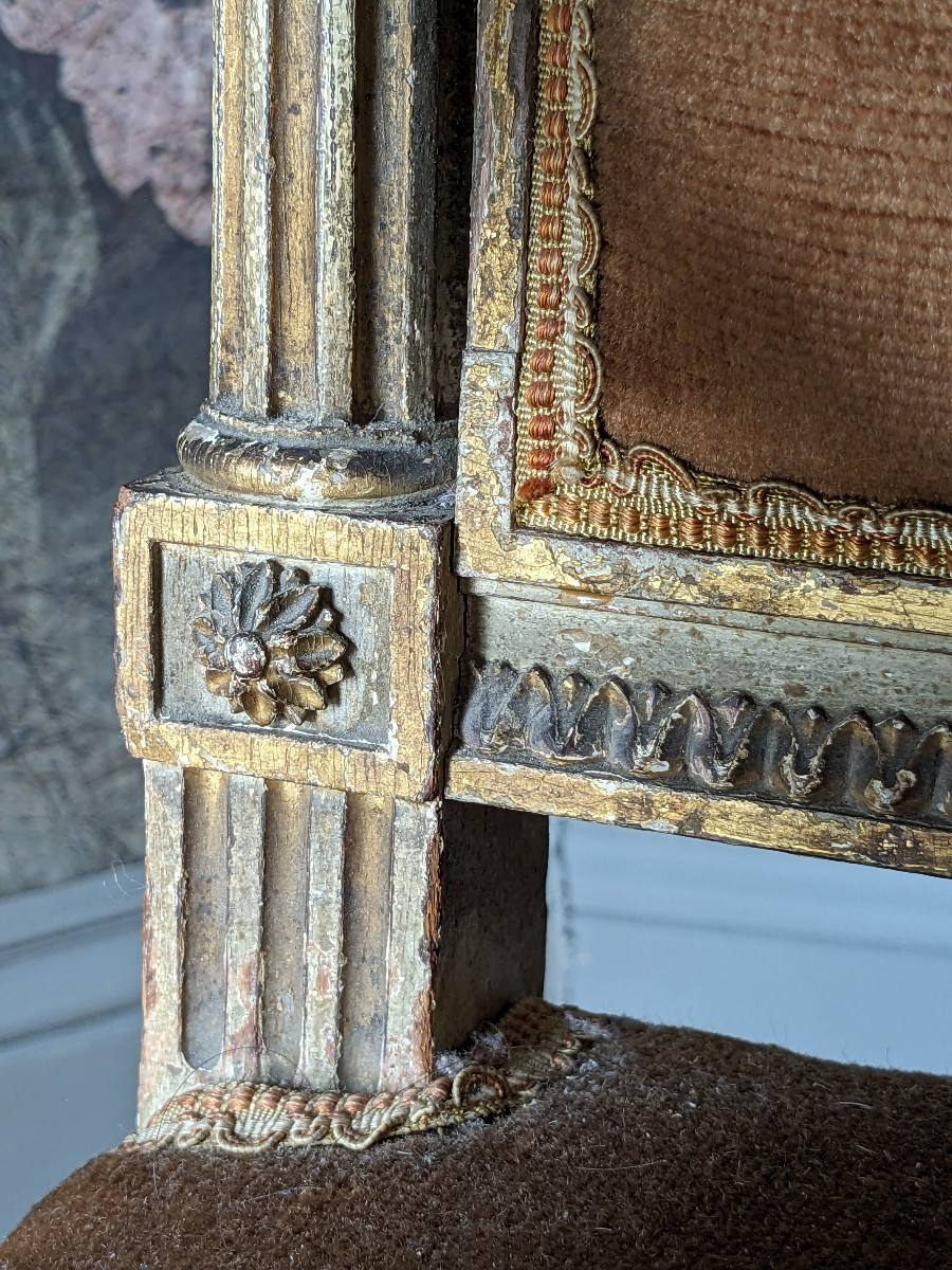 Petit Fauteuil De Style Louis XVI-photo-1