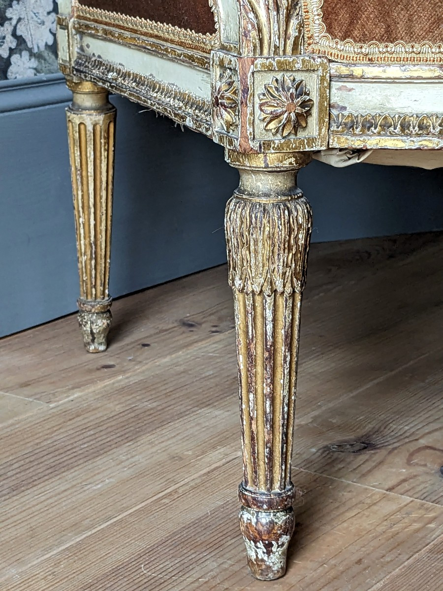 Petit Fauteuil De Style Louis XVI-photo-3
