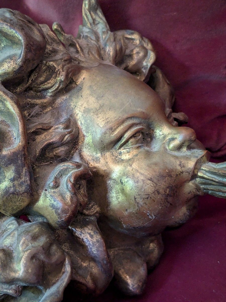 Paire d'appliques en bronze 19 ème siècle-photo-4