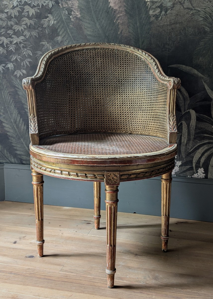 Fauteuil de bureau 19 ème siècle-photo-2