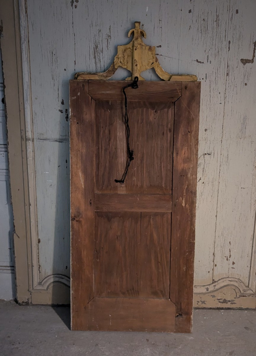 Miroir en bois doré 19 ème siècle-photo-4