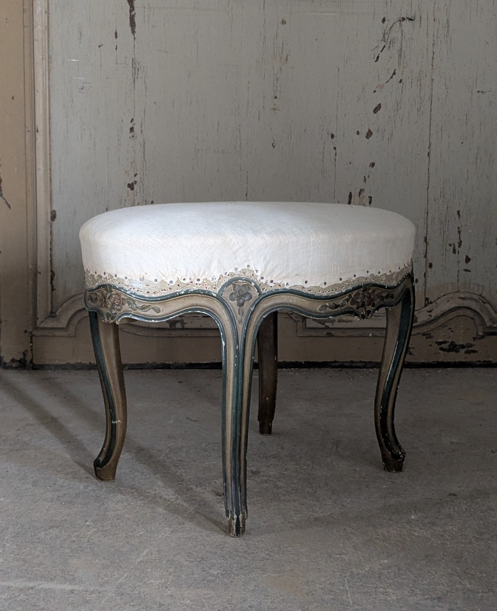 Small Louis XV Style Pouf