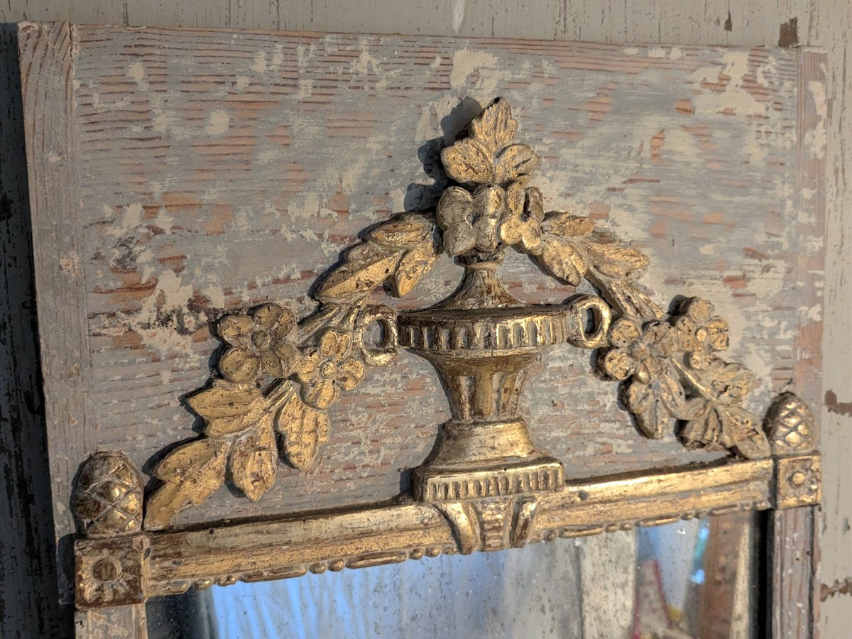 Miroir d'entre-deux Louis XVI-photo-2