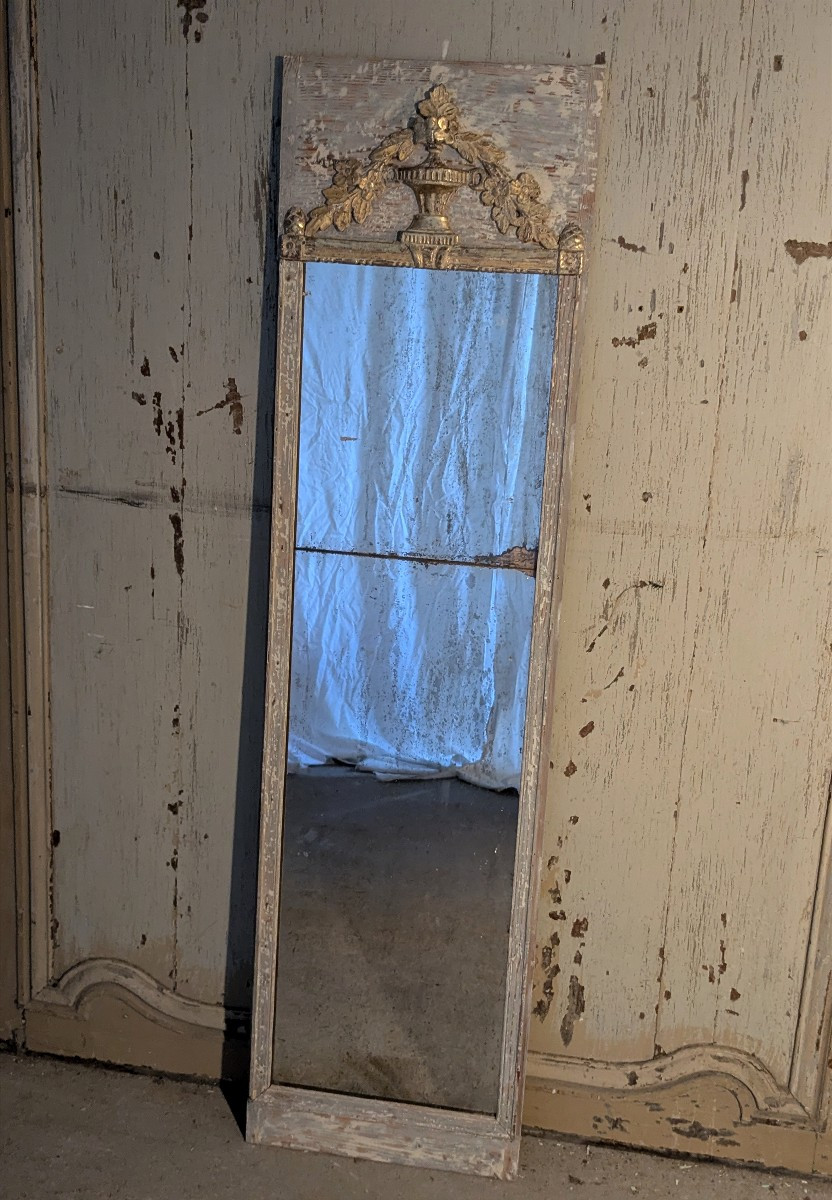 Miroir d'entre-deux Louis XVI