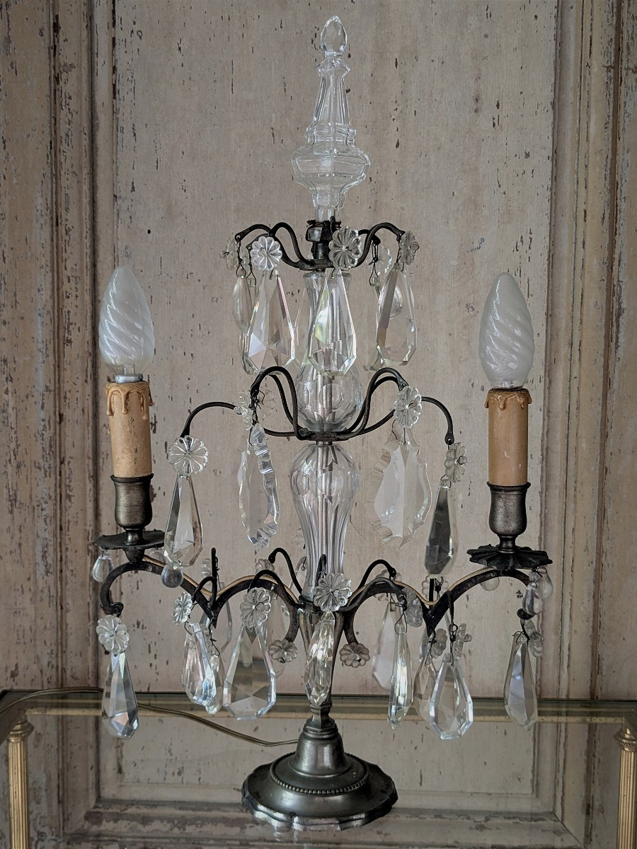 Paire de girandoles 20 ème-photo-2
