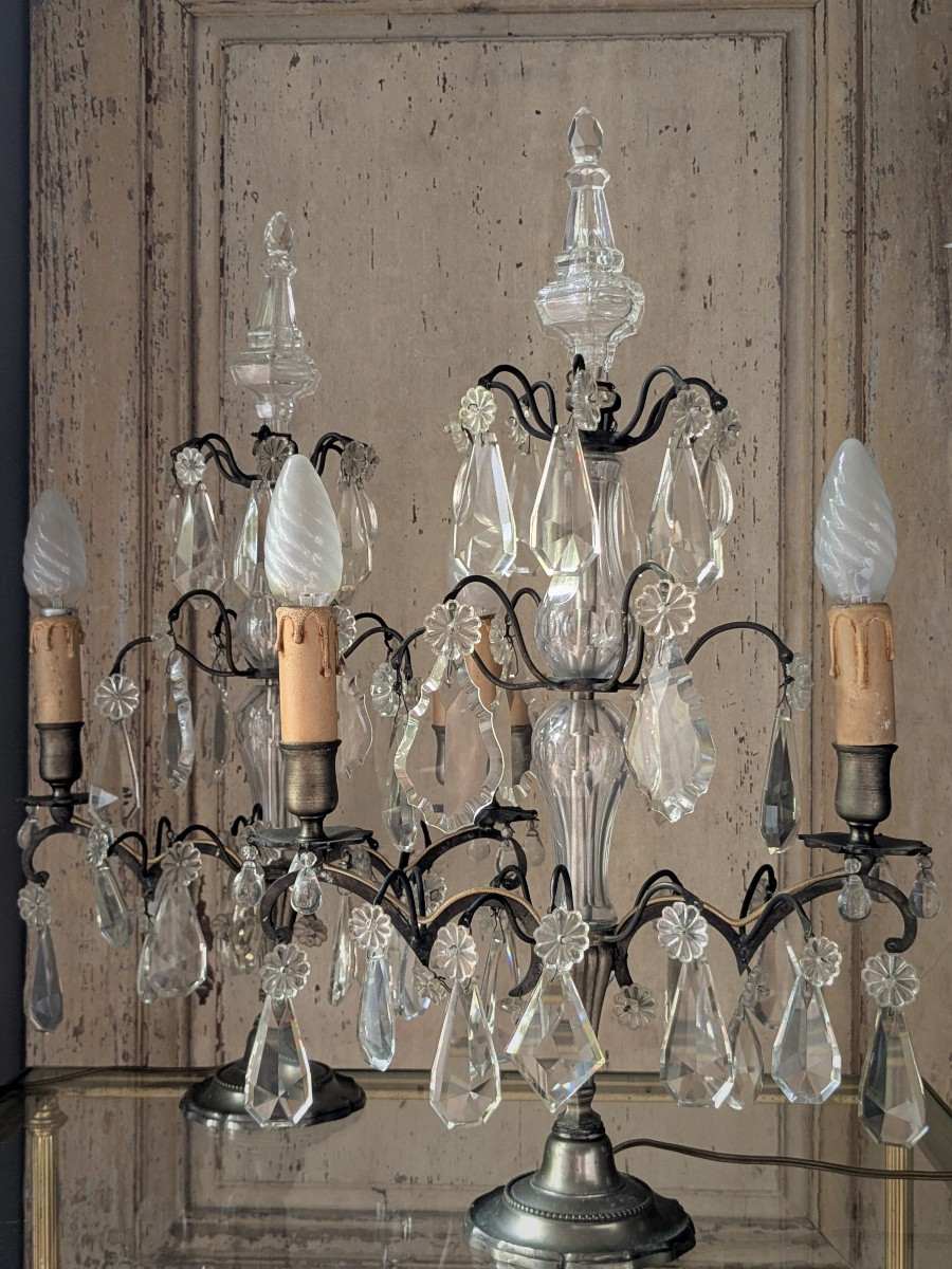 Paire de girandoles 20 ème