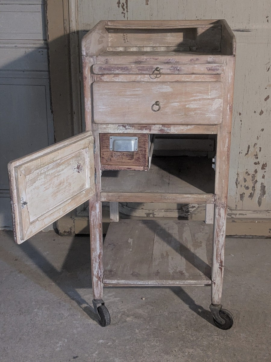 Petit meuble d'atelier de peintre, 19 ème siècle.-photo-2