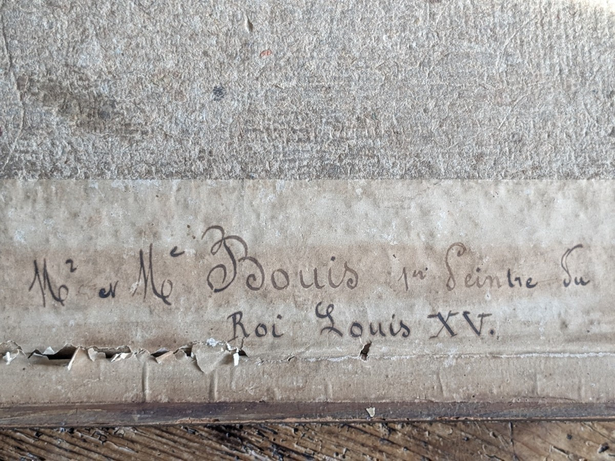 Pastel 19 ème  "Le peintre et son modèle"-photo-5