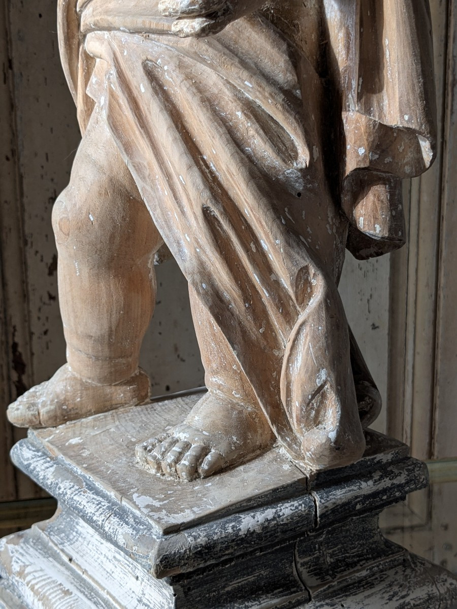 Large 18 Th Century Putto-photo-2