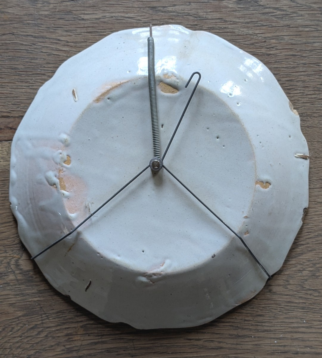 Nevers Faience Dog Plate, 18th Century-photo-2