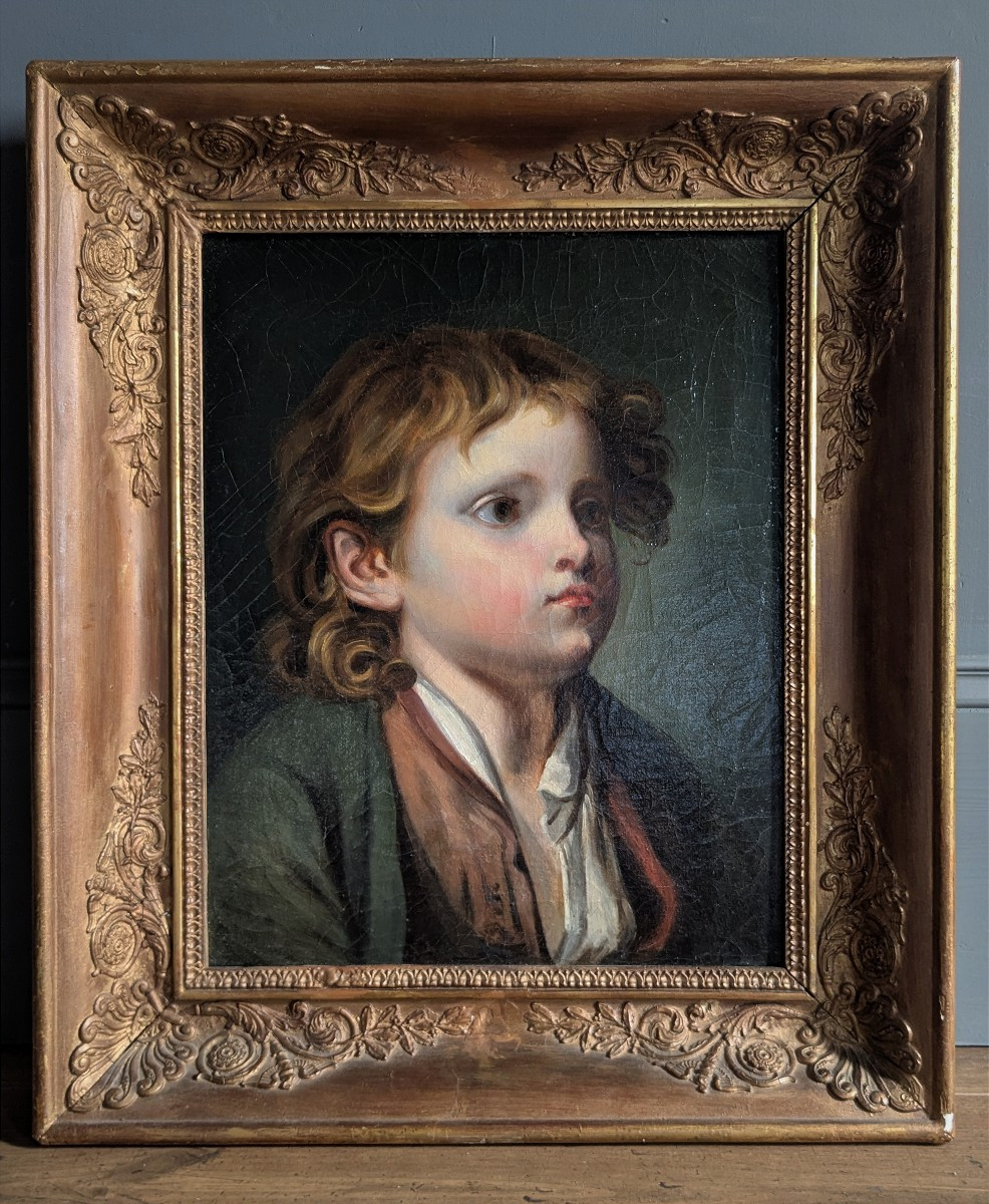 Portrait d'enfant, HST début 19 ème
