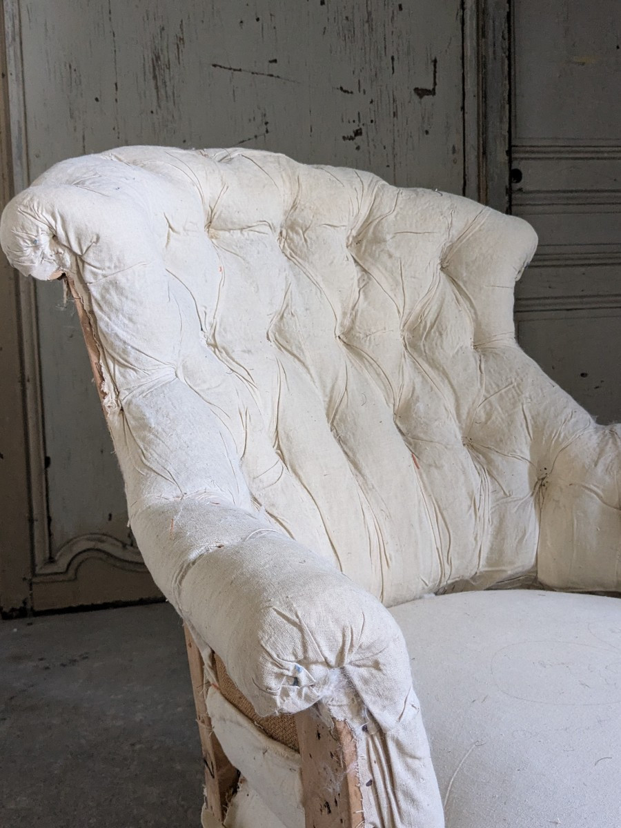 Paire de fauteuils Napoléon III -photo-3