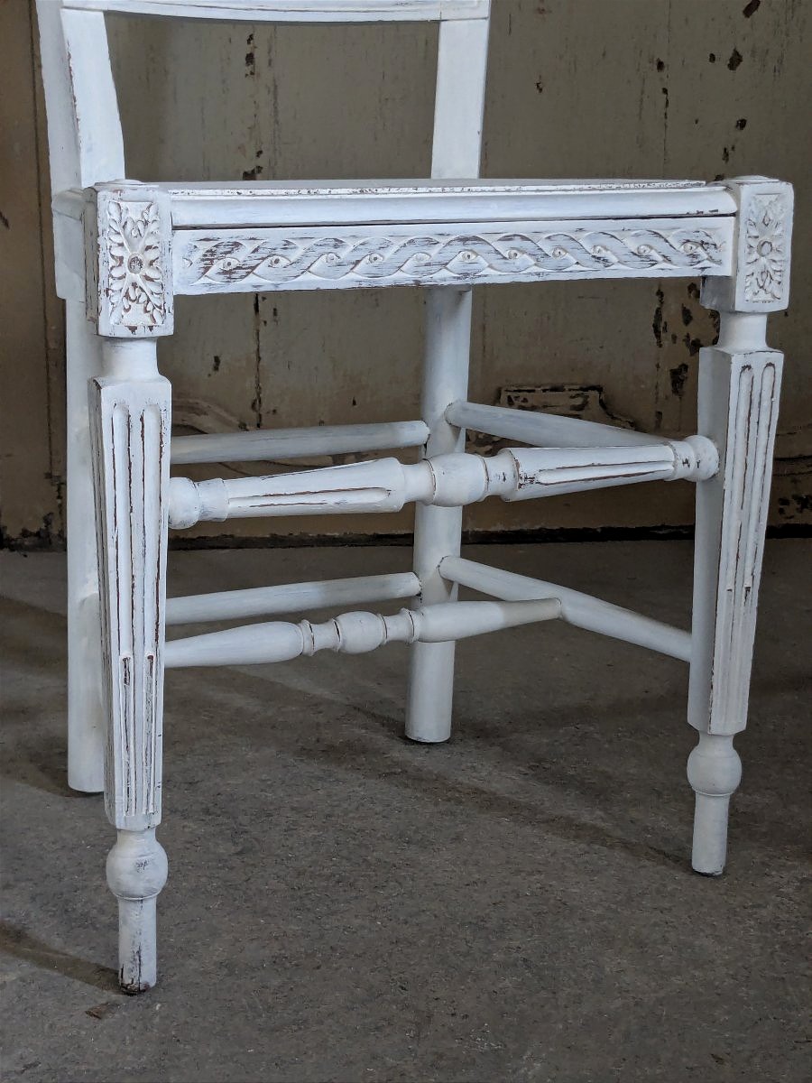 Set Of 4 Gustavian-style Chairs-photo-2